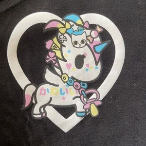 Tokidoki NWT Medium zip up sweatshirt. Black